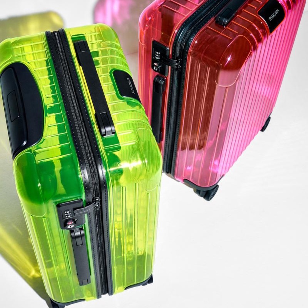 NWT neon green Rimowa suitcase